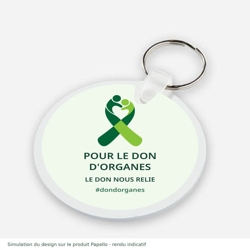 DDO - Porte-cles rond Le don nous relie - Logo
