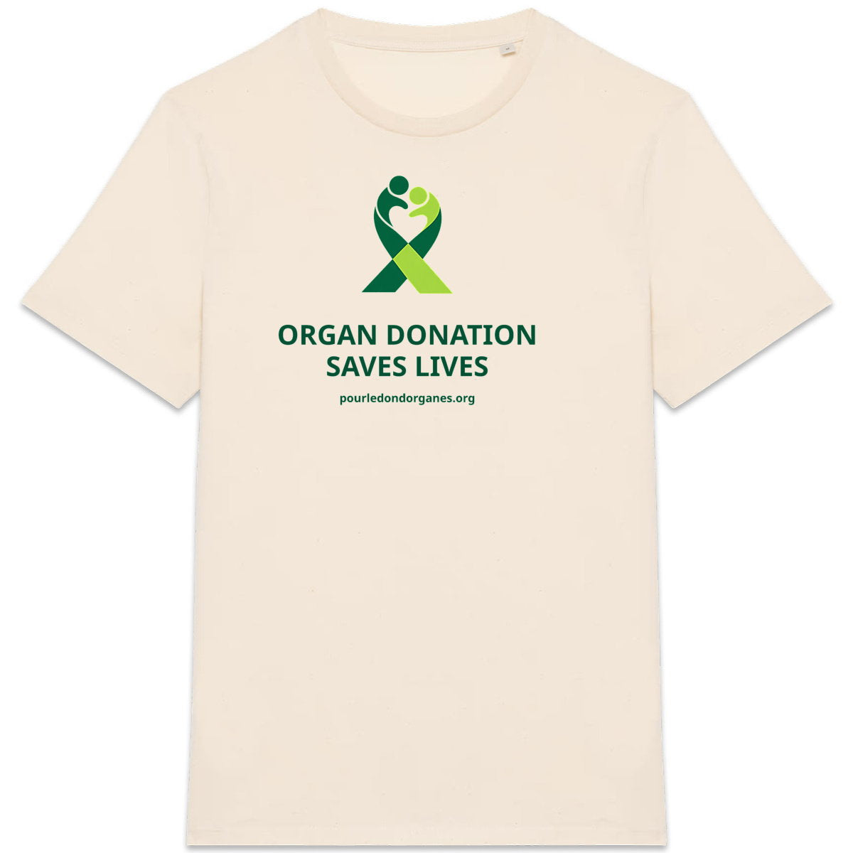 DDO - T-shirt Organ donation saves lives - front_1